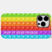 Pop es überall mit Text farbig Case-Mate iPhone Hülle (Rückseite (Horizontal))