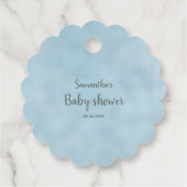 Pop es, wenn er Blue Graue Elephant Babydusche Pop Geschenkanhänger (Rückseite)