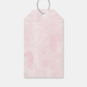 Pop es, wenn sie Boho Blumenrosa-Golddusche Pop Geschenkanhänger (Rückseite)
