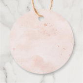 Pop es, wenn sie Pop Aquarellfarben Rose Gold pink Geschenkanhänger (Rückseite)