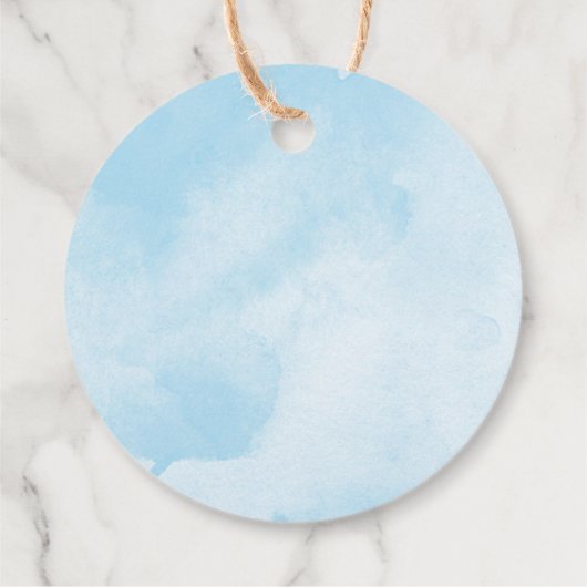 Pop es, wenn sie Pop Aquarellgold weiß Geschenkanhänger (Rückseite)