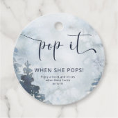 Pop es, wenn sie Pop Aquarellwald Geschenkanhänger (Vorderseite)