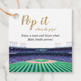 Pop es, wenn sie Pop! Baseball Theme Favor Tags Geschenkanhänger
