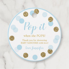 Pop es, wenn sie Pop bevorzugen Tags Baby Boy Blue Geschenkanhänger