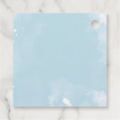 Pop es, wenn sie Pop Blue Balloon Bow Greenerie Geschenkanhänger (Rückseite)