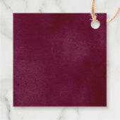 Pop es, wenn sie Pop burgundischen Kürbis fallen D Geschenkanhänger (Rückseite)