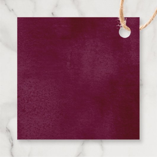 Pop es, wenn sie Pop burgundischen Kürbis fallen D Geschenkanhänger (Rückseite)