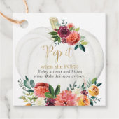 Pop es, wenn sie Pop burgundischen Kürbis fallen D Geschenkanhänger (Vorderseite)