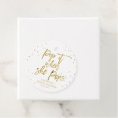 Pop es, wenn sie Pop Gold Foil Baby Dusche Geschenkanhänger (Beispiel)