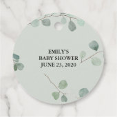 Pop es, wenn sie Pop grün Baby Dusche Gefallen Geschenkanhänger (Rückseite)