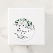 Pop es, wenn sie Pop grün Baby Dusche Gefallen Geschenkanhänger (Beispiel)