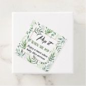 Pop es, wenn sie Pop grün goldene Babydusche Geschenkanhänger (Beispiel)