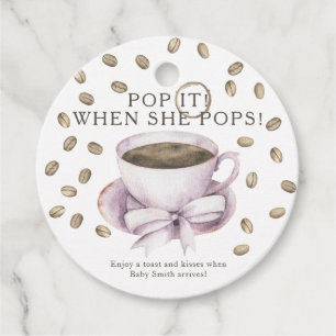 Pop es, wenn sie Pop! Kaffeebärsche Geschenkanhänger