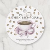 Pop es, wenn sie Pop! Kaffeebärsche Geschenkanhänger (Rückseite)