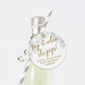 Pop es, wenn sie Pop Moderne Floral Baby Dusche Geschenkanhänger