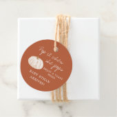 Pop es, wenn sie Pop Pumpkin Baby Dusche Geschenkanhänger (Beispiel)