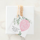 Pop es, wenn sie Pop rosa Ballongrün Geschenkanhänger (Beispiel)