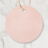 Pop es, wenn sie Pop rot rosa bordeauxrot blühend Geschenkanhänger (Rückseite)