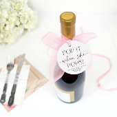 Pop es, wenn sie Pop Runde Baby Dusche Gefallen Ta Geschenkanhänger