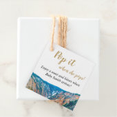 Pop es, wenn sie Pop! Rustikaler Wasserfall Geschenkanhänger (Beispiel)