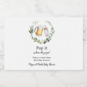 Pop es, wenn sie Pop Schaumweinetikett (Einzelnes Label)