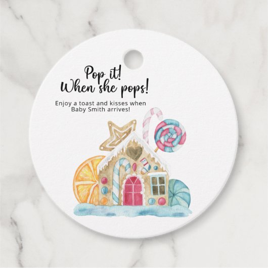 Pop es, wenn sie Pop! Weihnachtshaus Geschenkanhänger (Vorderseite)