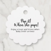 Pop es, wenn sie Pop! Weihnachtshaus Geschenkanhänger (Rückseite)