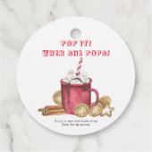 Pop es, wenn sie Pop! Weihnachtskekse und Kakao Geschenkanhänger (Rückseite)