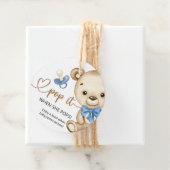 Pop es, wenn sie Teddy Bear Baby Dusche Pop Geschenkanhänger (Beispiel)