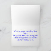 Pop farbenfrohe Weihnachten Grußkarte (Innenseite)