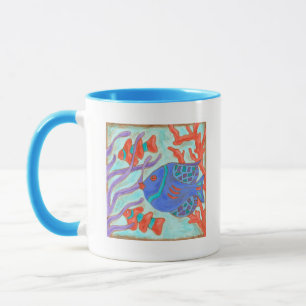 Pop-Farbige Fische Tasse