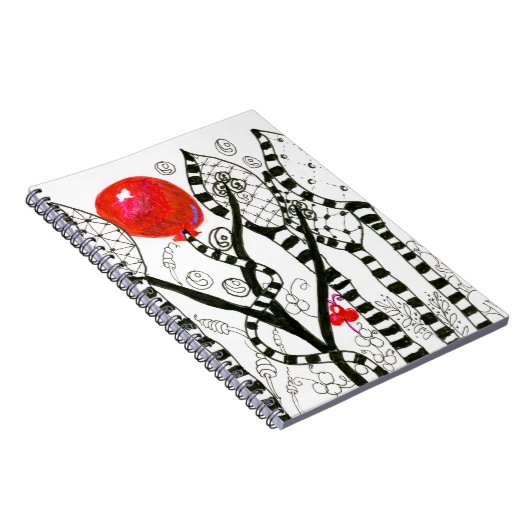 Pop Farbroter Ballon Zendoodle fantasievollen Notizblock (Rechte Seite)