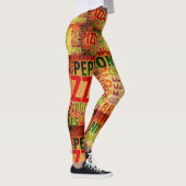 Pop Fashion Pizza Pizzaria Pizzeria Leggings (Rechts)