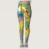 Pop Fashion Tropical Toucan Leggings (Vorderseite)