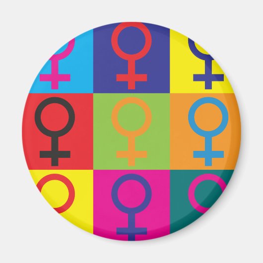 Pop Feminismus Kunst Magnet (Vorne)
