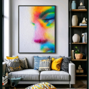 Pop Femme: Farbausbruch Poster
