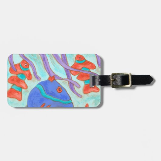 Pop Fish Gepäckanhänger (Vorderseite horizontal)