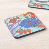 Pop Fish Getränkeuntersetzer (Linke Seite)