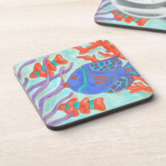 Pop Fish Getränkeuntersetzer (Linke Seite)