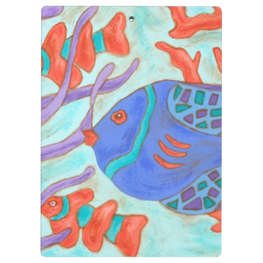 Pop Fish Klemmbrett (Rückseite)