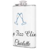 Pop fizz clink blue champagne bottle new year flachmann (Links)
