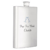 Pop fizz clink blue champagne bottle new year flachmann (Rechts)