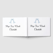 Pop fizz clink blue champagne bottle new year gästebuch (Voll)