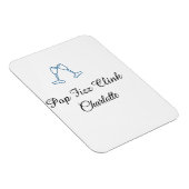 Pop fizz clink blue champagne bottle new year magnet (Rechte Seite)