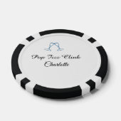 Pop fizz clink blue champagne bottle new year pokerchips (Einzeln)