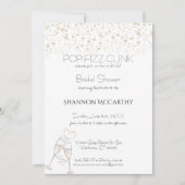 Pop Fizz Clink Brautparty Einfärbung Einladung (Vorderseite)