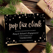 Pop Fizz Clink Champagne Bubbles Party Einladung