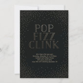 POP FIZZ CLINK EINLADUNG (Vorderseite)
