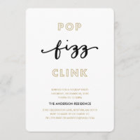 Pop Fizz Clink | Einladung zur Feier