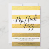 POP FIZZ CLINK Einladung zur Feierlichkeit (Vorderseite)